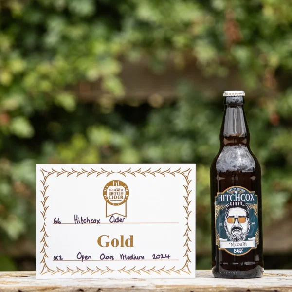 Gold award winning medium cider