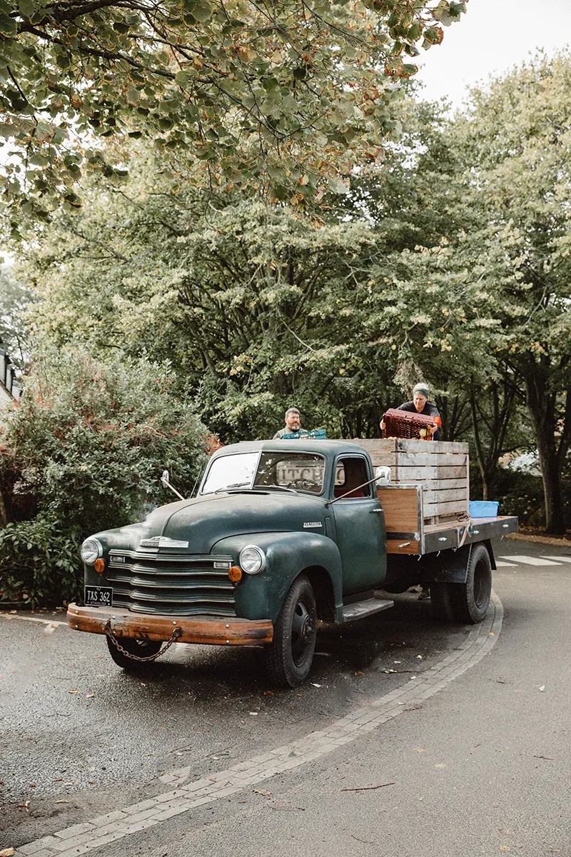 Toby Hitchcox Cider loading van