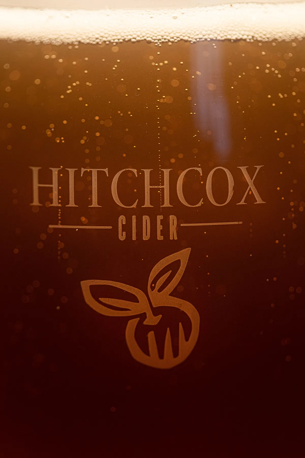 Hitchcox glass of cider close up